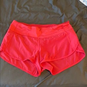 Size 6 pink lululemon shorts